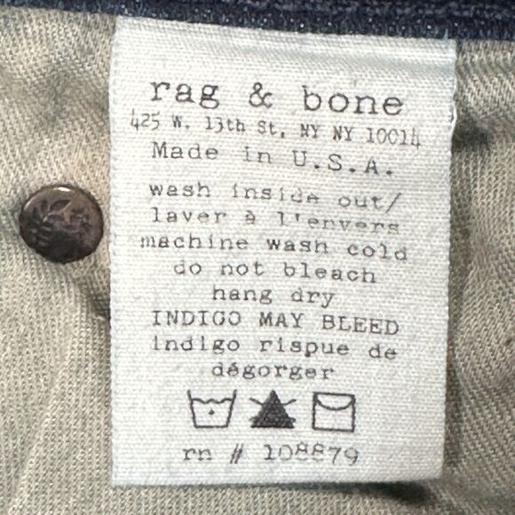 rag & bone Women's Jeans Size 30 Harrow Mid Rise Skinny Jean Made in USA - Picture 9 of 11